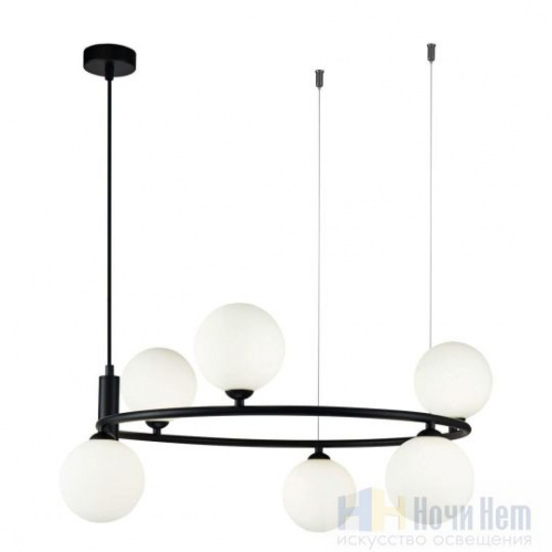 Люстра Maytoni Ring MOD013PL-06B, раздел каталога Люстры с плафонами интернет-магазина Ночи Нет