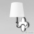 Бра LOFT IT Silence 10303W Black, количество ламп - 1, площадь освещения - 2 кв.м Бра LOFT IT Silence 10303W Black, раздел каталога Бра с абажуром интернет-магазина Ночи Нет