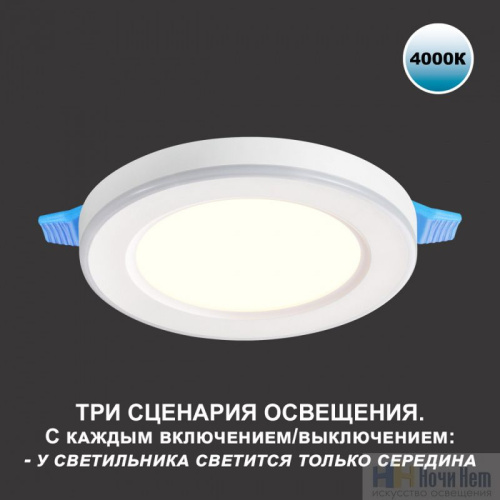 Встраиваемый светильник Novotech Span 359012, раздел каталога Светодиодные точечные светильники интернет-магазина Ночи Нет