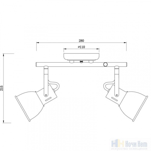 Спот Arte Lamp Jovi A1677PL-2WH, раздел каталога Споты интернет-магазина Ночи Нет