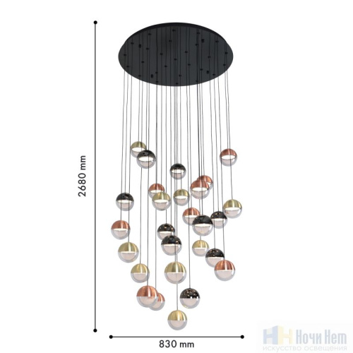Люстра Favourite Luna 4371-27P, раздел каталога Каскады интернет-магазина Ночи Нет