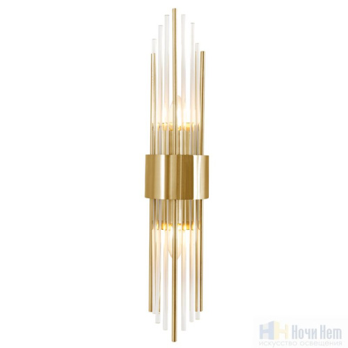 Бра Crystal Lux ATENTO AP2 BRASS/TRANSPARENTE 0190/402, раздел каталога Стеклянные бра интернет-магазина Ночи Нет
