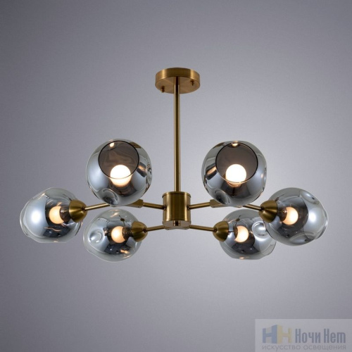 Люстра Arte Lamp Yuka A7759PL-6PB, раздел каталога Люстры с плафонами интернет-магазина Ночи Нет