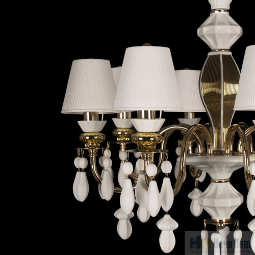 Люстра Loft IT Grace 10203/8 White, раздел каталога Люстры с абажурами интернет-магазина Ночи Нет