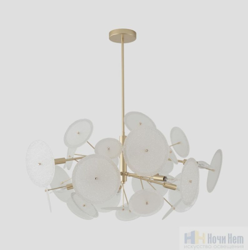 Люстра Crystal Lux DANDELION SP10 GOLD 4060/310, раздел каталога Стеклянные люстры интернет-магазина Ночи Нет