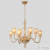 Люстра Crystal Lux SILVESTRO SP8 AMBER 2971/308, количество ламп - 8, площадь освещения - 16 кв.м Люстра Crystal Lux SILVESTRO SP8 AMBER 2971/308, раздел каталога Люстры с плафонами интернет-магазина Ночи Нет