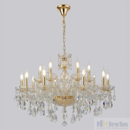 Люстра Crystal Lux MONICA SP10+5 GOLD 2502/315, раздел каталога Хрустальные люстры интернет-магазина Ночи Нет