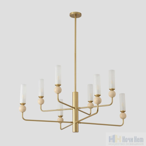 Люстра Crystal Lux SIMPLY SP8 BRASS 4080/308, раздел каталога Люстры с плафонами интернет-магазина Ночи Нет