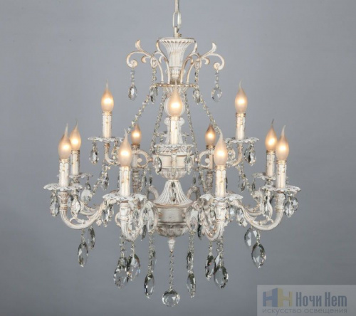 Люстра подвесная Omnilux Martina OML-79003-12, раздел каталога Хрустальные люстры интернет-магазина Ночи Нет