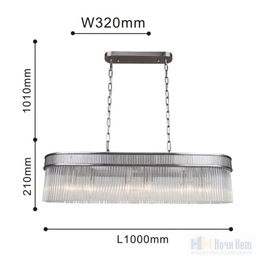 Люстра Favourite Turris 4201-12P, раздел каталога Стеклянные люстры интернет-магазина Ночи Нет
