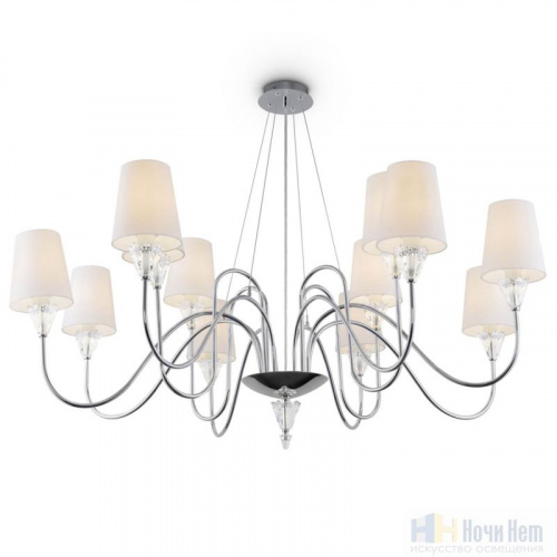 Люстра Maytoni Florero MOD078PL-12CH, раздел каталога Люстры с абажурами интернет-магазина Ночи Нет