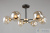 Люстра Omnilux Sandrigo OML-93607-06, количество ламп - 6, площадь освещения - 15 кв.м Люстра Omnilux Sandrigo OML-93607-06, раздел каталога Люстры с плафонами интернет-магазина Ночи Нет