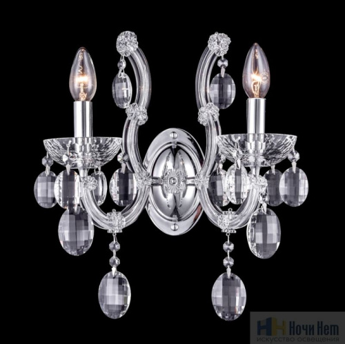 Бра Crystal Lux HOLLYWOOD AP2 CHROME 2010/402, раздел каталога Хрустальные бра интернет-магазина Ночи Нет