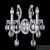Бра Crystal Lux HOLLYWOOD AP2 CHROME 2010/402, количество ламп - 2, площадь освещения - 4 кв.м Бра Crystal Lux HOLLYWOOD AP2 CHROME 2010/402, раздел каталога Хрустальные бра интернет-магазина Ночи Нет