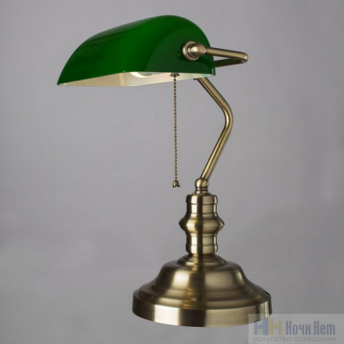 Настольная лампа Arte Lamp Banker A2492LT-1AB, раздел каталога Лампы настольные офисные интернет-магазина Ночи Нет