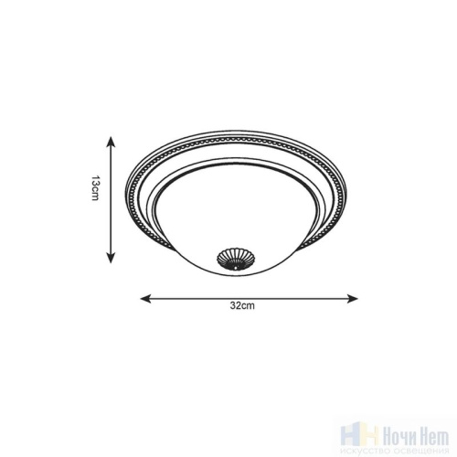 Светильник потолочный Arte Lamp Porch A1306PL-2AB, раздел каталога Круглые классические светильники интернет-магазина Ночи Нет