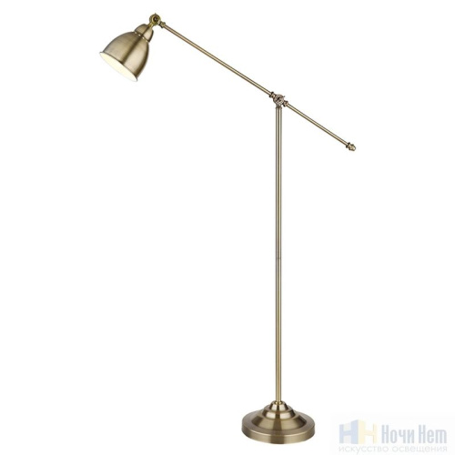 Торшер Arte Lamp Braccio A2054PN-1AB, раздел каталога Торшеры с плафоном интернет-магазина Ночи Нет