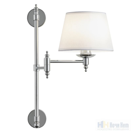 Бра Crystal Lux POESIA AP1 CHROME 2710/401, раздел каталога Бра с абажуром интернет-магазина Ночи Нет