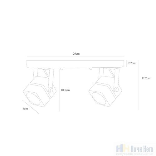Спот Arte Lamp Misam A1315PL-2BK, раздел каталога Споты интернет-магазина Ночи Нет