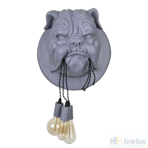 Бра LOFT IT Bulldog 10177 Grey, раздел каталога Бра с плафоном интернет-магазина Ночи Нет