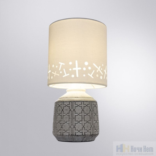 Настольная лампа Arte Lamp Bunda A4007LT-1GY, раздел каталога Настольные лампы с абажуром интернет-магазина Ночи Нет