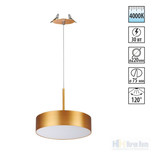 Светильник подвесной Novotech Prometa 358766, раздел каталога Подвесы 1 лампа интернет-магазина Ночи Нет