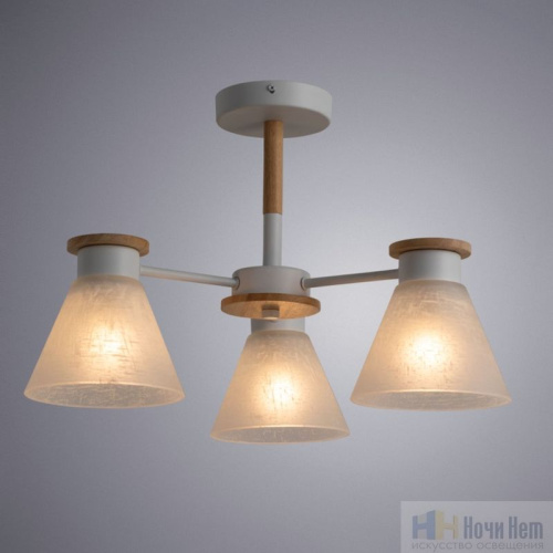 Люстра Arte Lamp Tyler A1031PL-3WH, раздел каталога Люстры с плафонами интернет-магазина Ночи Нет