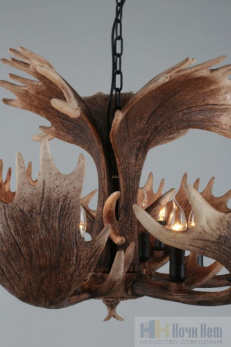 Люстра Omnilux Sinio OML-52203-12, раздел каталога Деревянные люстры интернет-магазина Ночи Нет