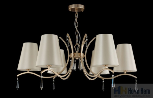 Люстра Crystal Lux RENATA SP6 GOLD 3591/306, раздел каталога Люстры с абажурами интернет-магазина Ночи Нет