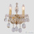 Бра Crystal Lux ISABEL AP2 GOLD/TRANSPARENT 2080/402, количество ламп - 2, площадь освещения - 4 кв.м Бра Crystal Lux ISABEL AP2 GOLD/TRANSPARENT 2080/402, раздел каталога Хрустальные бра интернет-магазина Ночи Нет
