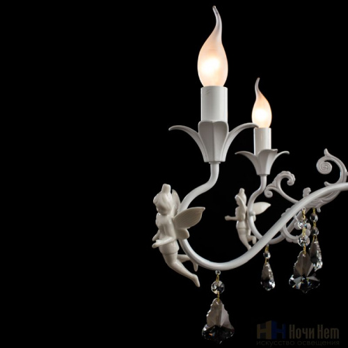 Люстра Arte Lamp Angelina A5349LM-5WH, раздел каталога Кованые люстры интернет-магазина Ночи Нет