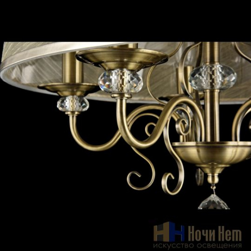 Люстра Freya Driana  FR2405-PL-05C-BZ, раздел каталога Люстры с абажурами интернет-магазина Ночи Нет
