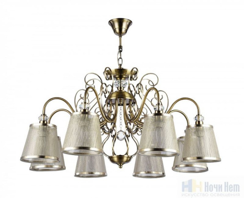 Люстра Freya Driana FR2405-PL-08-BZ, раздел каталога Люстры с абажурами интернет-магазина Ночи Нет