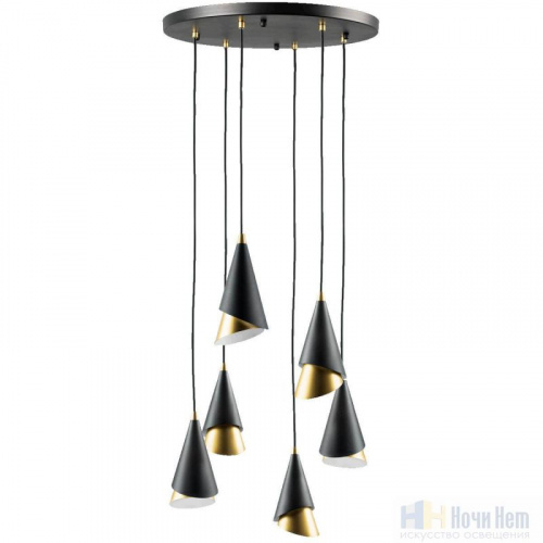 Светильник подвесной Lightstar Cone 757060, раздел каталога Подвесы 4 лампы и больше интернет-магазина Ночи Нет