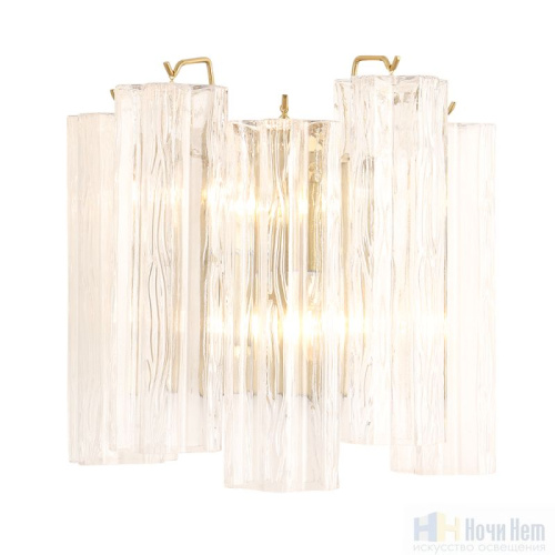 Бра Crystal Lux ROSE AP2 BRASS 2840/402, раздел каталога Стеклянные бра интернет-магазина Ночи Нет