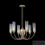 Люстра Crystal Lux SECRET SP6 GOLD 4050/306, количество ламп - 6, площадь освещения - 12 кв.м Люстра Crystal Lux SECRET SP6 GOLD 4050/306, раздел каталога Люстры с плафонами интернет-магазина Ночи Нет