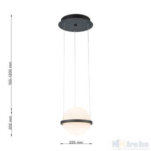 Светильник подвесной Favourite Ringar 4502-1P, раздел каталога Подвесы 1 лампа интернет-магазина Ночи Нет