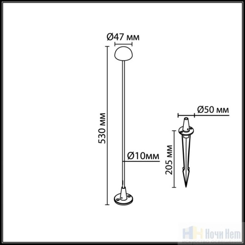 Уличный светильник Odeon Light  Verde 7122/4GL, раздел каталога Напольные уличные светильники интернет-магазина Ночи Нет