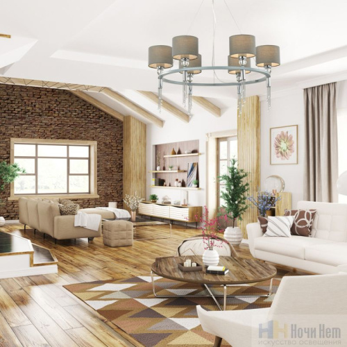 Люстра Lumion Santiago 4515/6, раздел каталога Люстры с абажурами интернет-магазина Ночи Нет