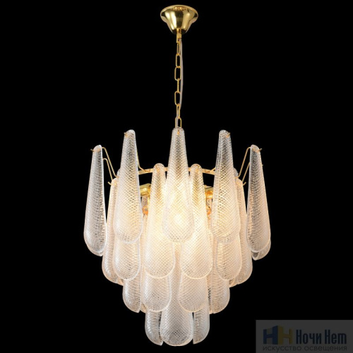 Люстра Crystal Lux FONTAIN SP8 GOLD 1802/308, раздел каталога Стеклянные люстры интернет-магазина Ночи Нет