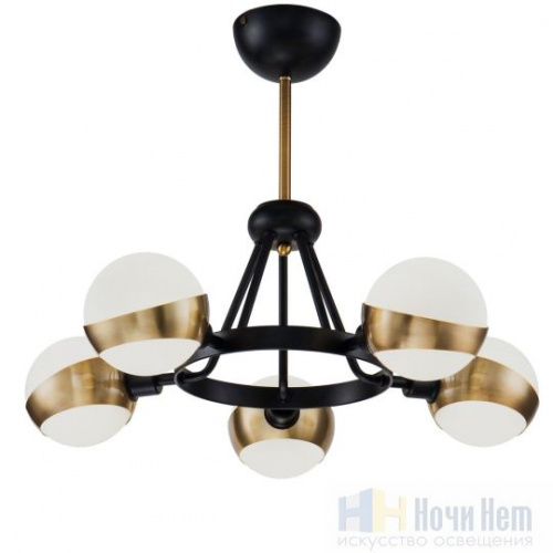 Люстра Freya Silvia FR5009PL-05B, раздел каталога Люстры с плафонами интернет-магазина Ночи Нет