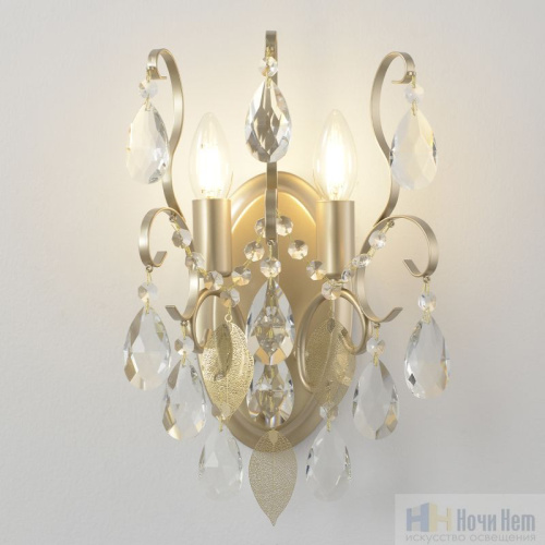 Бра Crystal Lux ESMIRALDA AP2 GOLD 0523/402, раздел каталога Хрустальные бра интернет-магазина Ночи Нет