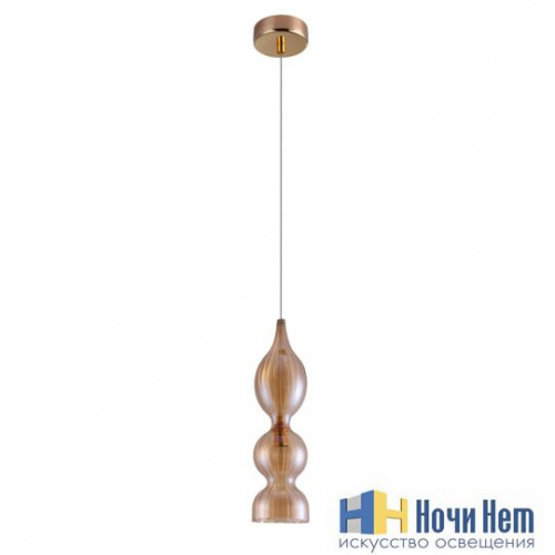 Светильник подвесной Crystal Lux Iris SP1 B amber, раздел каталога Подвесы 1 лампа интернет-магазина Ночи Нет