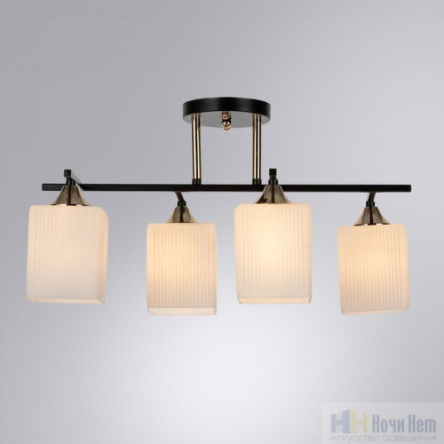 Люстра Arte Lamp Merope A4071PL-4BK, раздел каталога Люстры с плафонами интернет-магазина Ночи Нет