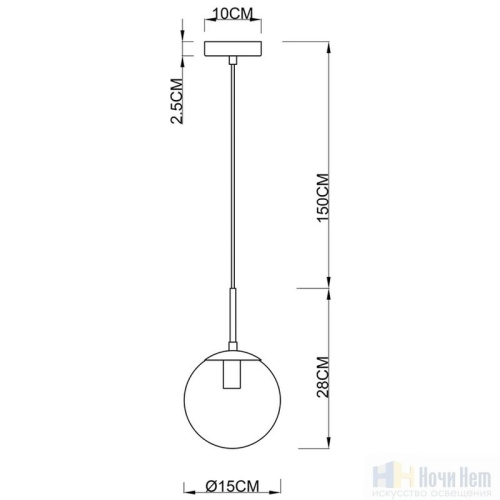 Светильник подвесной Arte Lamp Volare A1915SP-1AB, раздел каталога Подвесы 1 лампа интернет-магазина Ночи Нет