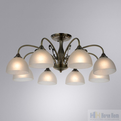 Люстра Arte Lamp Spica A3037PL-8AB, раздел каталога Люстры с плафонами интернет-магазина Ночи Нет