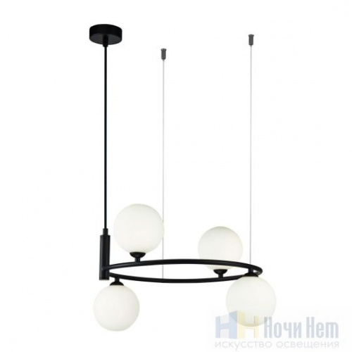 Люстра Maytoni Ring MOD013PL-04B, раздел каталога Люстры с плафонами интернет-магазина Ночи Нет