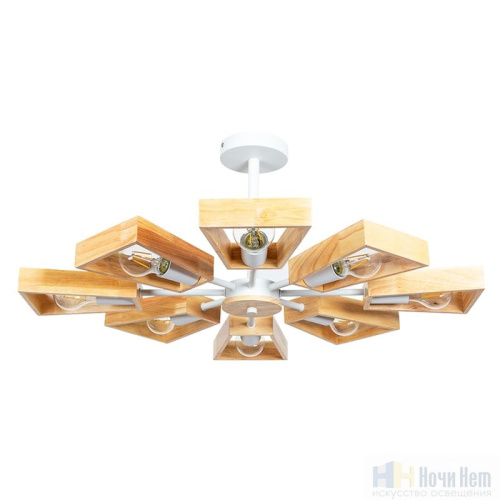 Люстра Arte Lamp Brussels A8030PL-8WH, раздел каталога Деревянные люстры интернет-магазина Ночи Нет