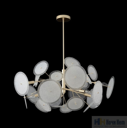 Люстра Crystal Lux DANDELION SP10 GOLD 4060/310, раздел каталога Стеклянные люстры интернет-магазина Ночи Нет