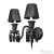 Бра LOFT IT Zenith 10210/2W Black, количество ламп - 2, площадь освещения - 4 кв.м Бра LOFT IT Zenith 10210/2W Black, раздел каталога Бра с абажуром интернет-магазина Ночи Нет
